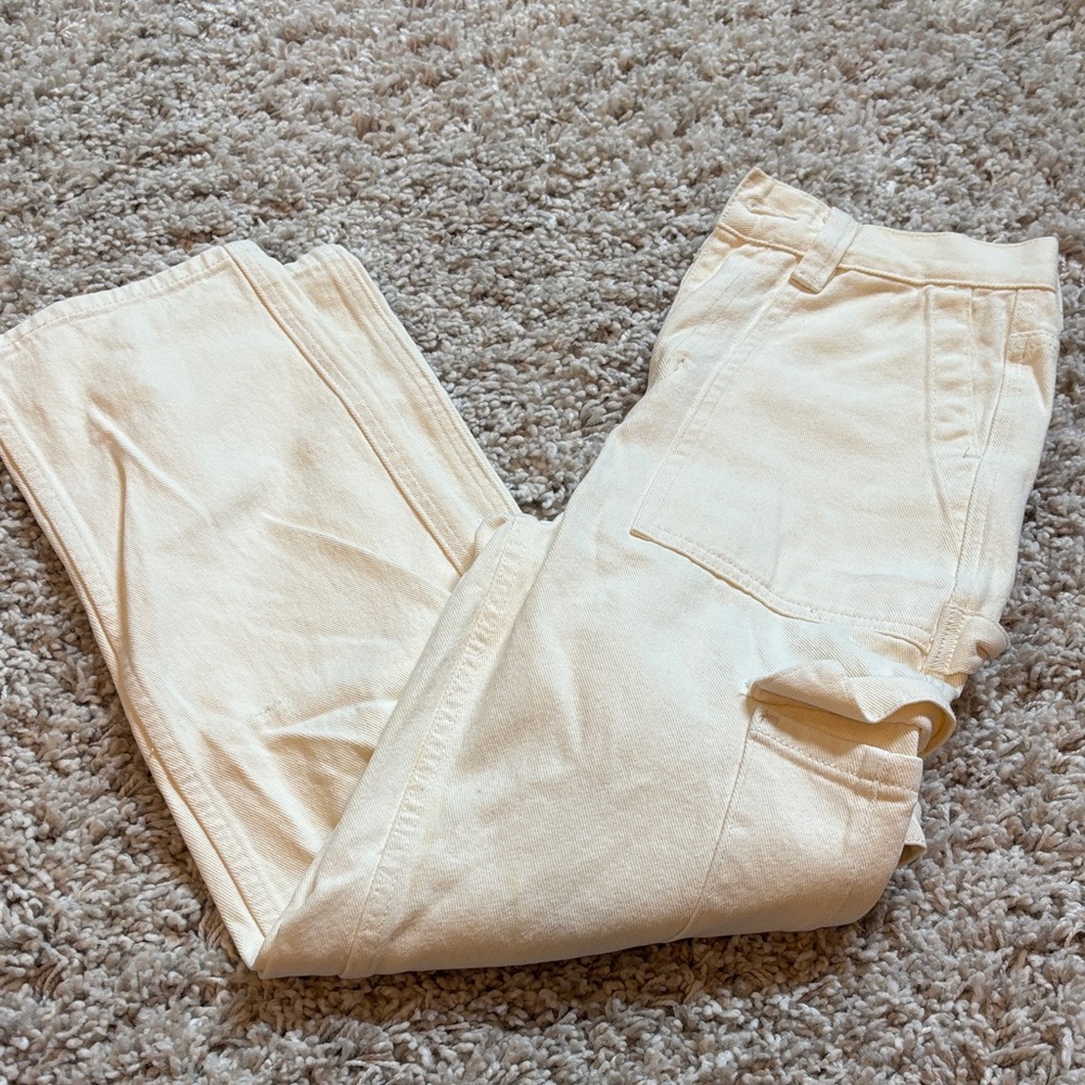Pacsun Cream Cargo/Painter Jeans